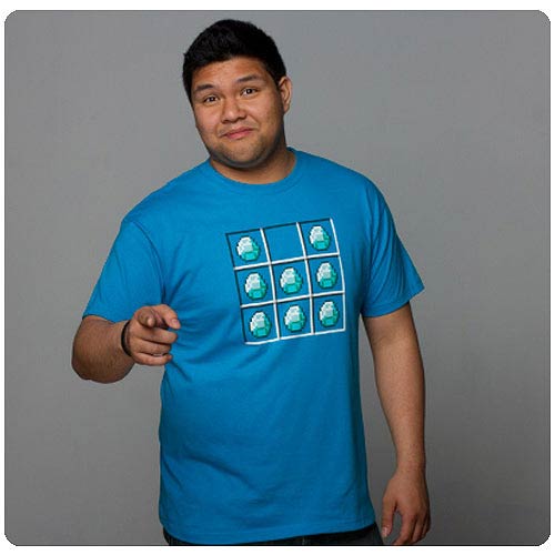 Minecraft Diamond Crafting Blue T-Shirt